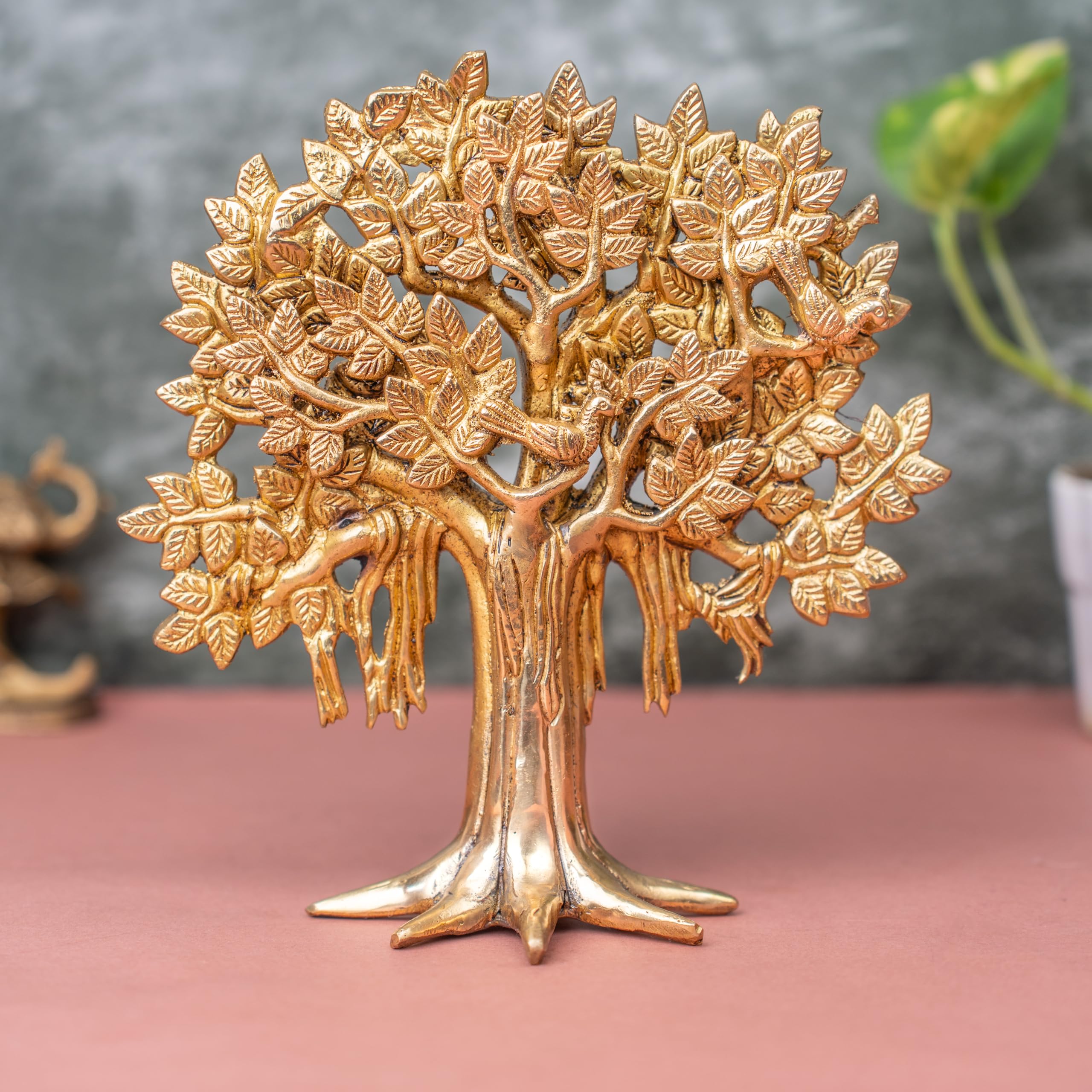 Amazon.com: The Advitya Kalpavriksha Brass Tree of Life Decor